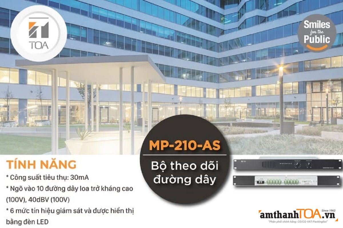 Bộ theo dõi đường dây MP-210-AS có đặc điểm gì nổi bật?