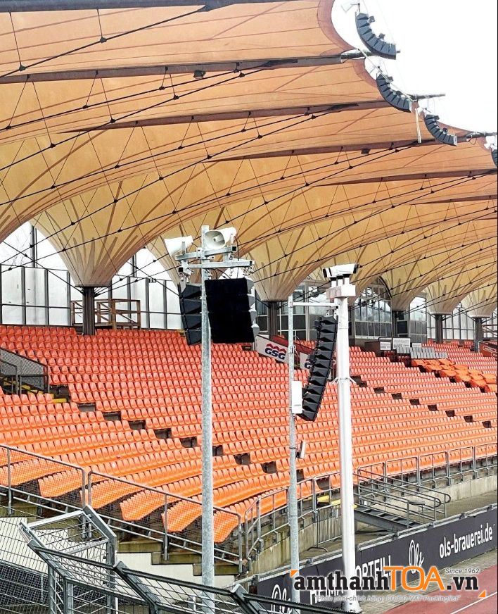 Hệ thống âm thanh TOA lắp đặt cho Sân vận động Marschweg Hệ thống âm thanh TOA lắp đặt cho Sân vận động Marschweg