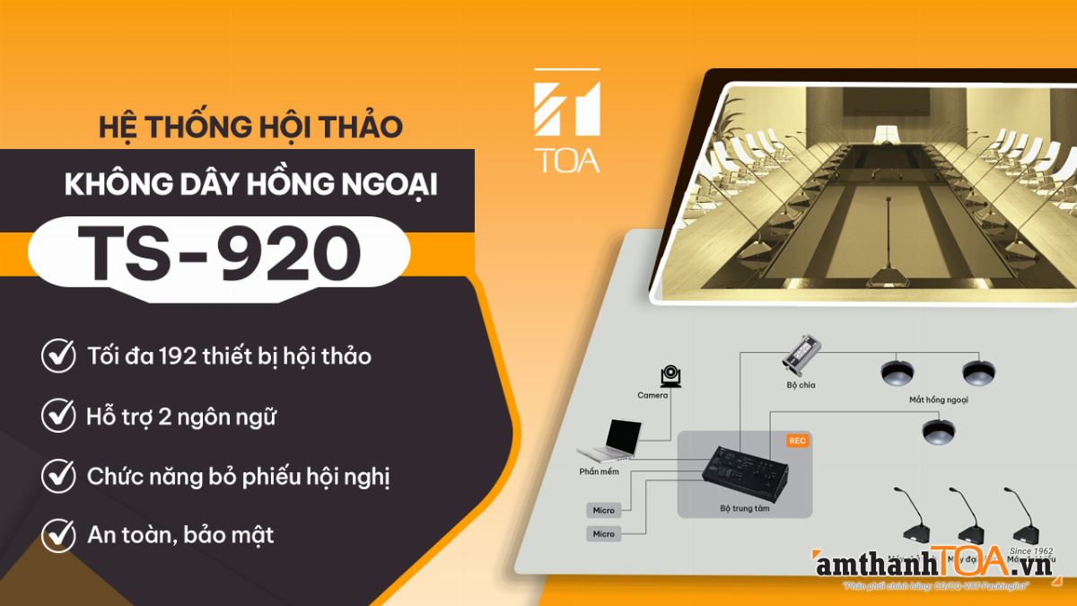 Hội thảo không dây hồng ngoại TS-920 có gì nổi bật